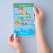 Kinder Schwimmkurse nach Maß Flyer (Handgriff)