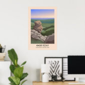 Kinder Scout Peak District Reiseplakat Poster (Heimbüro)