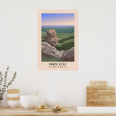 Kinder Scout Peak District Reiseplakat Poster (Küche)