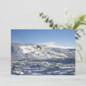 Kinder Scout Winter Holiday Card Feiertagskarte (Stehend Vorderseite)