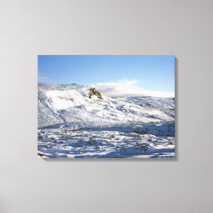 Kinder Scout Winter Holiday Card Leinwanddruck