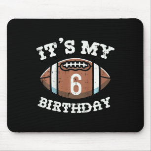 Kinder sein 6. Geburtstag American Football 6 Jahr Mousepad