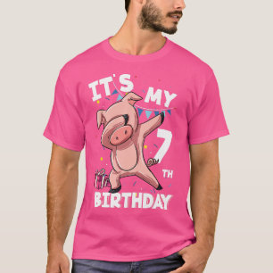 Kinder sein 7. Geburtstag 7 Jahre alt Mädchen Gebu T-Shirt
