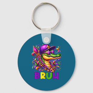 Kinder-Shirt Mardigator Alligator Bruh Mardi Gras Schlüsselanhänger