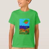 Kinder Shirt mit Sonnen und Meer Design (Vorderseite)