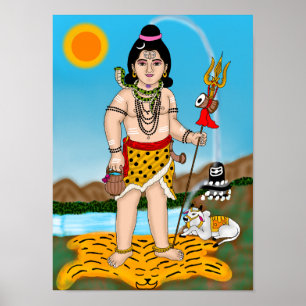 Kinder-Shiva-Plakat Poster
