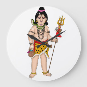 Kinder-Shiva-Uhr Große Wanduhr
