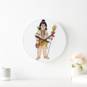 Kinder-Shiva-Uhr Große Wanduhr (Zuhause)