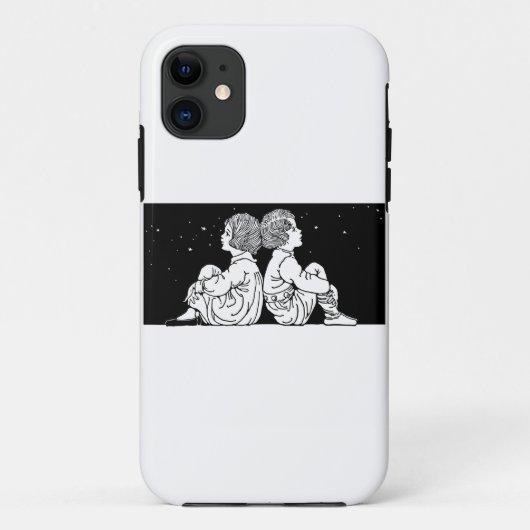 Kinder Silhouette Case-Mate iPhone Hülle (Rückseite)