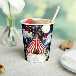 Kinder Simple Circus Geburtstag Pappbecher