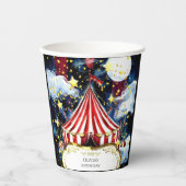 Kinder Simple Circus Geburtstag Pappbecher (Vorderseite)