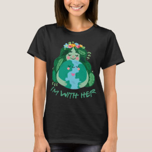 Kinder sind bei ihr Earth Day Pro Gerettet Umwelt T-Shirt
