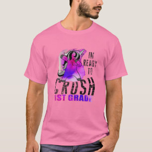Kinder sind bereit, 1. Klasse Einhorn zu zerkleine T-Shirt