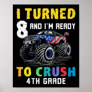 Kinder sind bereit, 4. Klasse 8. Geburtstagsmonen Poster