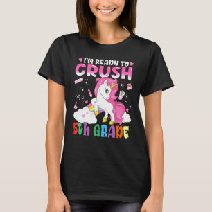 Kinder sind bereit, 5. Klasse magisches Einhorn zu T-Shirt