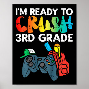 Kinder sind bereit, den dritten Videospieler der d Poster