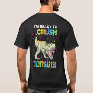 Kinder sind bereit, den Kindergarten Dinosaurier z T-Shirt