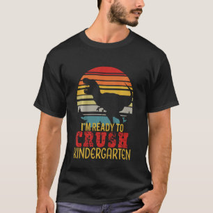 Kinder sind bereit, den Kindergarten Dinosaurier z T-Shirt