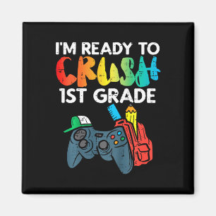 Kinder sind bereit, erstklassigen Video-Gamer zu z Magnet