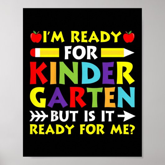 Kinder sind bereit für den Kindergarten zurück zur Poster (Vorne)