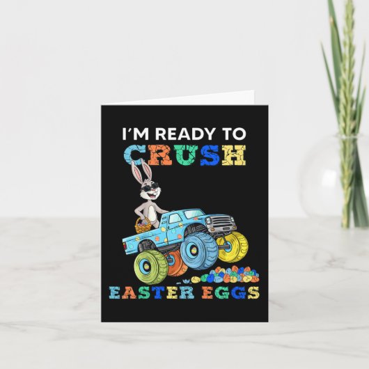 Kinder sind bereit, Ostereier-Kaninchen in einem M Karte (Vorderseite)