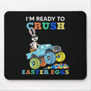 Kinder sind bereit, Ostereier-Kaninchen in einem M Mousepad