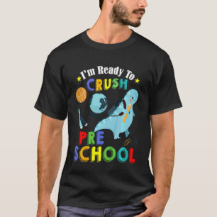 Kinder sind bereit, vorschulische Dinosaurier-Ba z T-Shirt