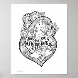 Kinder sind ein Erbe des Herrn - Art Print Poster