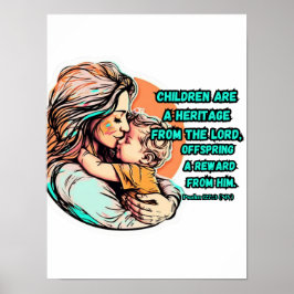 Kinder sind ein Erbe des Herrn Poster