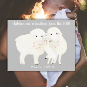 Kinder sind ein Erbe von LORD Postkarte