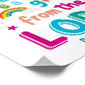 "Kinder sind ein Geschenk des Herrn" (blau) Poster (Ecke)