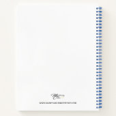 "Kinder sind ein Geschenk des Herrn" (Junge - blau Notizblock (Rückseite)