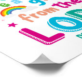 "Kinder sind ein Geschenk des Herrn" Personalisier Poster (Ecke)