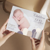 Kinder sind ein Geschenk-Geburtskarte Ankündigung