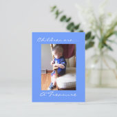 Kinder sind... ein Schatz. Postkarte (Stehend Vorderseite)