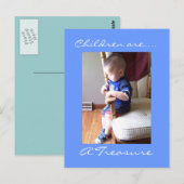 Kinder sind... ein Schatz. Postkarte (Vorne/Hinten)