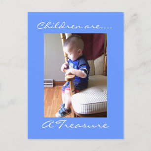 Kinder sind... ein Schatz. Postkarte