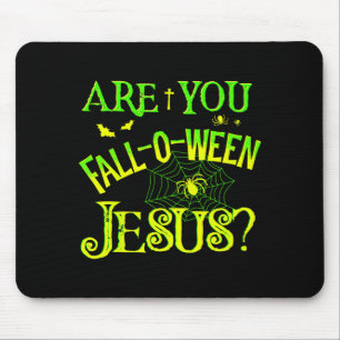 Kinder sind Fall-o-ween Jesus Christliches Hallowe Mousepad