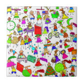 Kinder sind großer niedlicher fliese (Vorderseite)