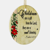 Kinder sind wirkliche Segen-Verzierung Keramikornament (Rechts)