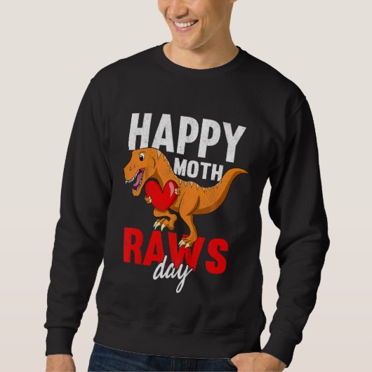 Kinder singen für Mutter Dinosaurier glücklich Mut Sweatshirt (Vorderseite)