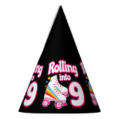 Kinder Skate Party - 9. Geburtstag - Roller Skaten Partyhütchen (Links)