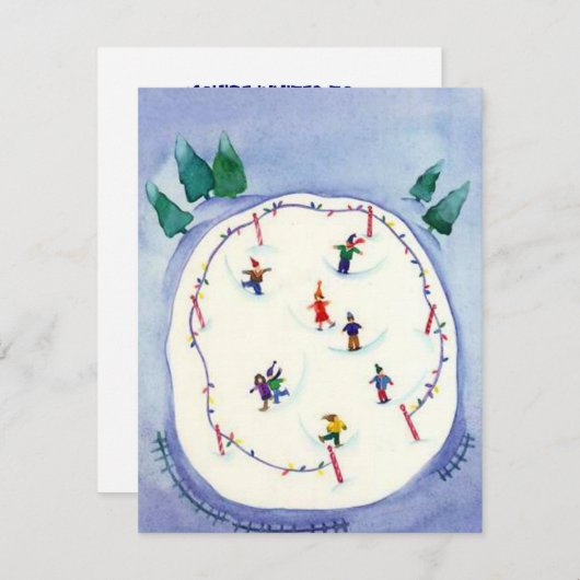 KINDER SKATEN PARTY EINLADUNG ~ BURTHTAG ODER (Vorne/Hinten)