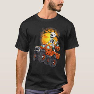 Kinder Skeleton Monster Truck Moon Candy Kleinkind T-Shirt