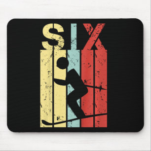 Kinder Skifahren 6 Geburtstag Junge Mädchen Ski 6  Mousepad