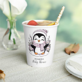 Kinder Snow Penguin Babydusche Pappbecher