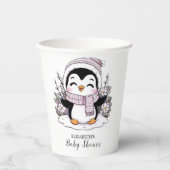 Kinder Snow Penguin Babydusche Pappbecher (Vorderseite)