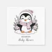 Kinder Snow Penguin Babydusche Serviette (Vorderseite)