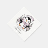 Kinder Snow Penguin Babydusche Serviette (Ecke)