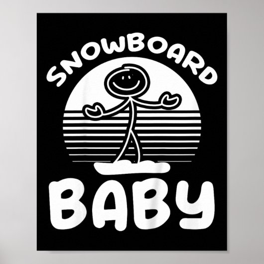 Kinder Snowboarden Ba Poster (Vorne)